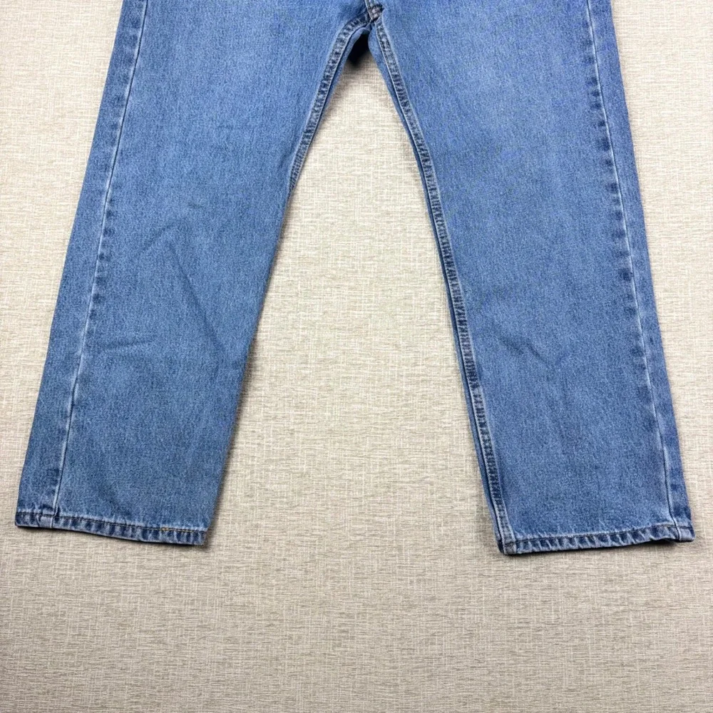 Levis 505 Mens 38x29 Light Distress Jeans Thigh Fade ** Vintage Style ** Denim